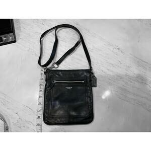 Coach Legacy Black Leather Swingpack Handbag | Crossbody